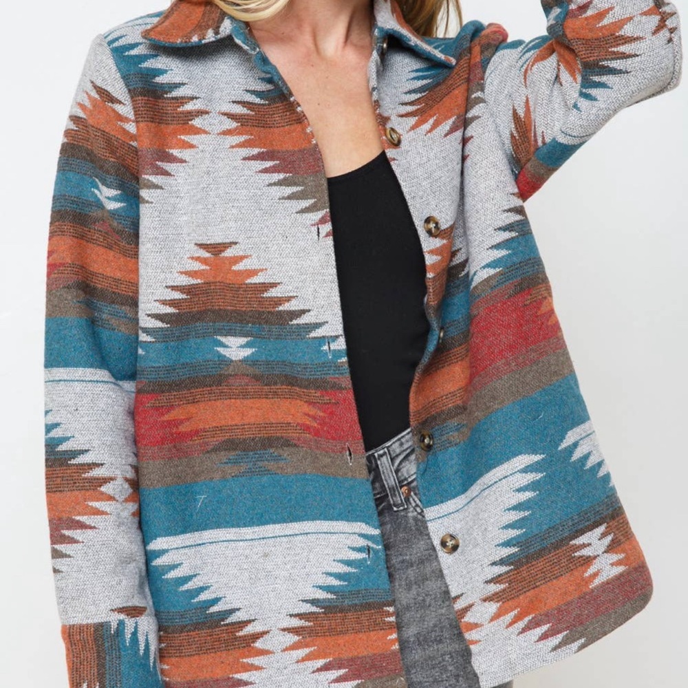 Aztec Rancher Yellowstone Shacket Jacket - Picture 7 of 12
